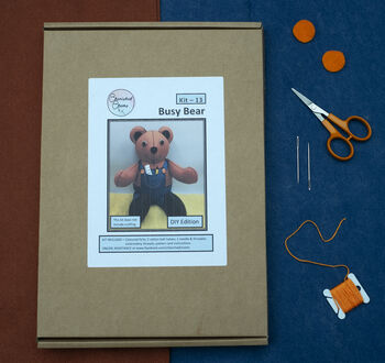 The Busy Bear Letterbox Stitch Kit, 3 of 9