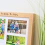 Personalised Solid Oak Nine Aperture Photo Frame With Mount, thumbnail 6 of 6