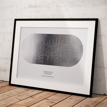 Personalised Song Lyric Morse Code Lines Music Print, 6 of 11