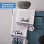 Personalised Handwoven Pure Cotton Bath Towel, thumbnail 4 of 10