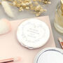 Personalised Floral Heart Compact Mirror, thumbnail 2 of 6