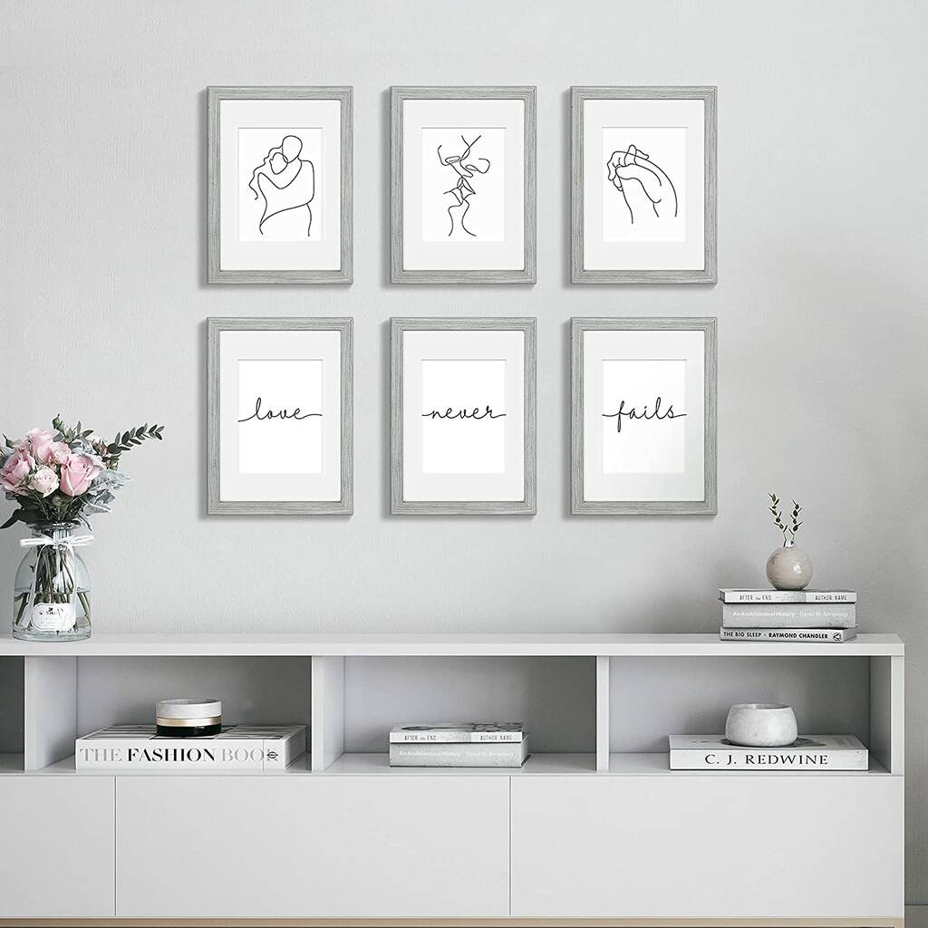 Pack Of Two Wooden Photo Frames Wall Mounted By Momentum