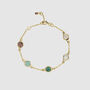 Palma Gold Love Gemstone Bracelet, thumbnail 3 of 4