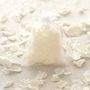 Mini Biodegradable White Rose Petal Confetti Bags, thumbnail 1 of 3