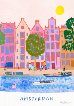 Amsterdam, Dutch Canal Houses Travel Print, 3 of 6