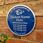 Personalised Round Graduation Heritage Aluminium Gift Plaque, thumbnail 3 of 4
