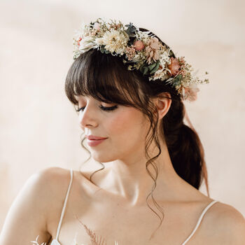 Arizona Bridal Dried Flower Crown Wedding Headband, 2 of 5