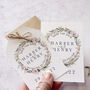 'Whisper Wreath' Save The Date, thumbnail 1 of 2