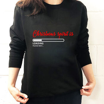 Christmas Spirit Is Loading…Funny Christmas Jumper, 3 of 5