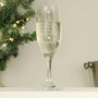 Personalised Christmas Tree Glass Flute, thumbnail 2 of 6