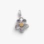 Silver Flower Clip On Pendant, thumbnail 1 of 7