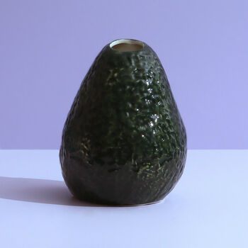 G Decor Ceramic Avocado Shaped Vase, 4 of 5