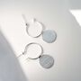 Sterling Silver Omega Drop Earrings, thumbnail 5 of 8
