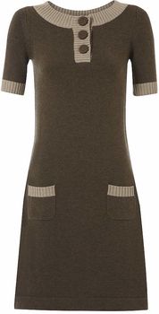 Cotton, Wool And Cashmere Button Dress, 3 of 3