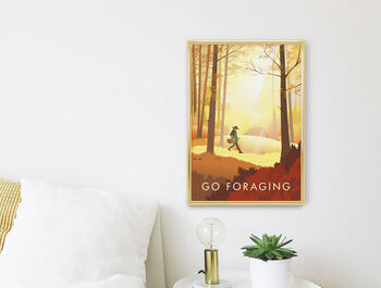 Go Foraging Travel Poster Art Print, 3 of 8