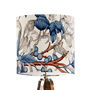 Blue And Taupe Botanical Lampshade, thumbnail 6 of 7