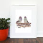 Pigeons In Love Giclee Print, thumbnail 3 of 3