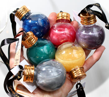 Sparkle Drops Shimmer Gin Bauble 'Tree' Large, 5 of 6