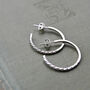 Modern Twisted Hoops, thumbnail 3 of 6