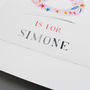 Floral Personalised Initial And Name Print, thumbnail 6 of 12