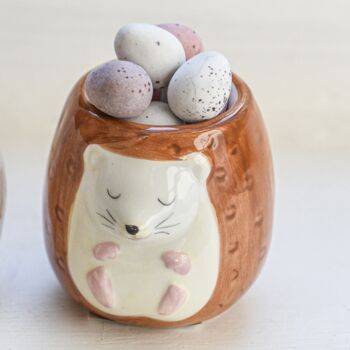 Pair Of Owl And Hedgehog Egg Cups, 2 of 4