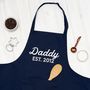 Personalised Daddy And Child Apron Set, thumbnail 3 of 9