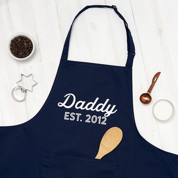 Personalised Daddy And Child Apron Set, 3 of 9