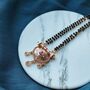 Large Black Beads Mangalsutra Pendant Necklace, thumbnail 3 of 6