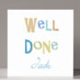 Personalised 'Well Done' Congratulations Card, thumbnail 2 of 2