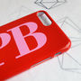 Personalised Cherry Red And Bubblegum Pink Phone Case, thumbnail 7 of 12