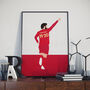 Mo Salah Liverpool Champions Shirt Poster Print, thumbnail 1 of 4