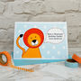 'Lion' Personalised Birthday Card From Children, thumbnail 1 of 3