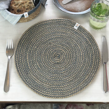 Respiin Round Spiral Jute Tablemat, 3 of 5