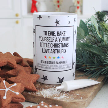 Personalised Chocolate Star Biscuit Kit, 5 of 5