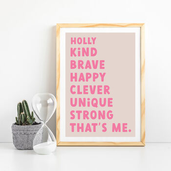 Personalised Kids Positive Affirmation Print, 2 of 7