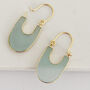 Aqua Chalcedony Hoops, thumbnail 3 of 8