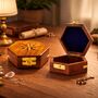 Handmade Hexagon Wooden Box With Star, thumbnail 10 of 10