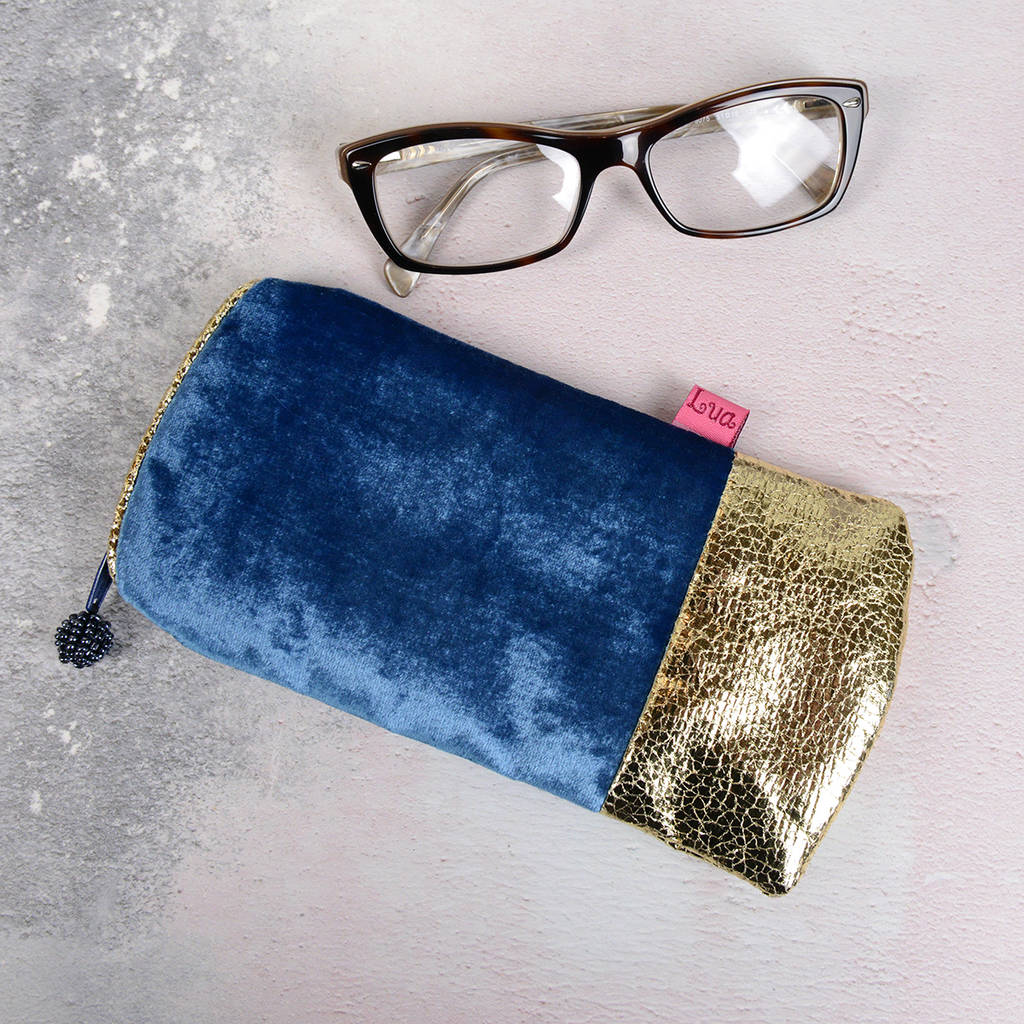 Luxury Velvet Glasses Case By Home & Glory