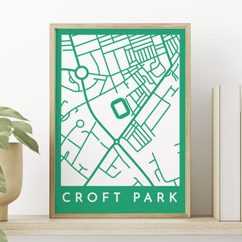 Personalised Map Print Of Any Football Stadium, 2 of 9