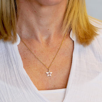 9ct Gold Star Necklace, 3 of 9
