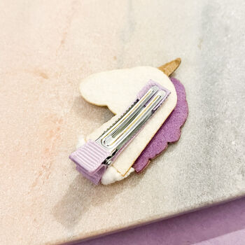 Sparkly Glitter Unicorn Hair Clip, 2 of 2