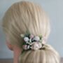 Blush And White Flower Hair Comb, thumbnail 1 of 5