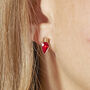 Bows And Lights Gold Plated Christmas Earring Set, thumbnail 4 of 7
