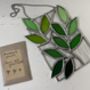 Stained Glass Cherry Leaves Panel, thumbnail 3 of 3