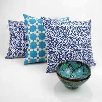 Moroccan Tile Square Cushion Cover, 7 of 12