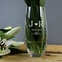 Personalised Initials Glass Bullet Vase, thumbnail 1 of 5