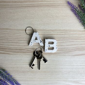 Initial Letter Personalised Keyring Keychain, 4 of 8