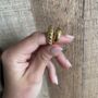 Luxe Chunky Croissant Ring In 14k Gold Vermeil Plated, thumbnail 3 of 3