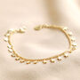 Tiny Star Charm Bracelet In Gold, thumbnail 1 of 4