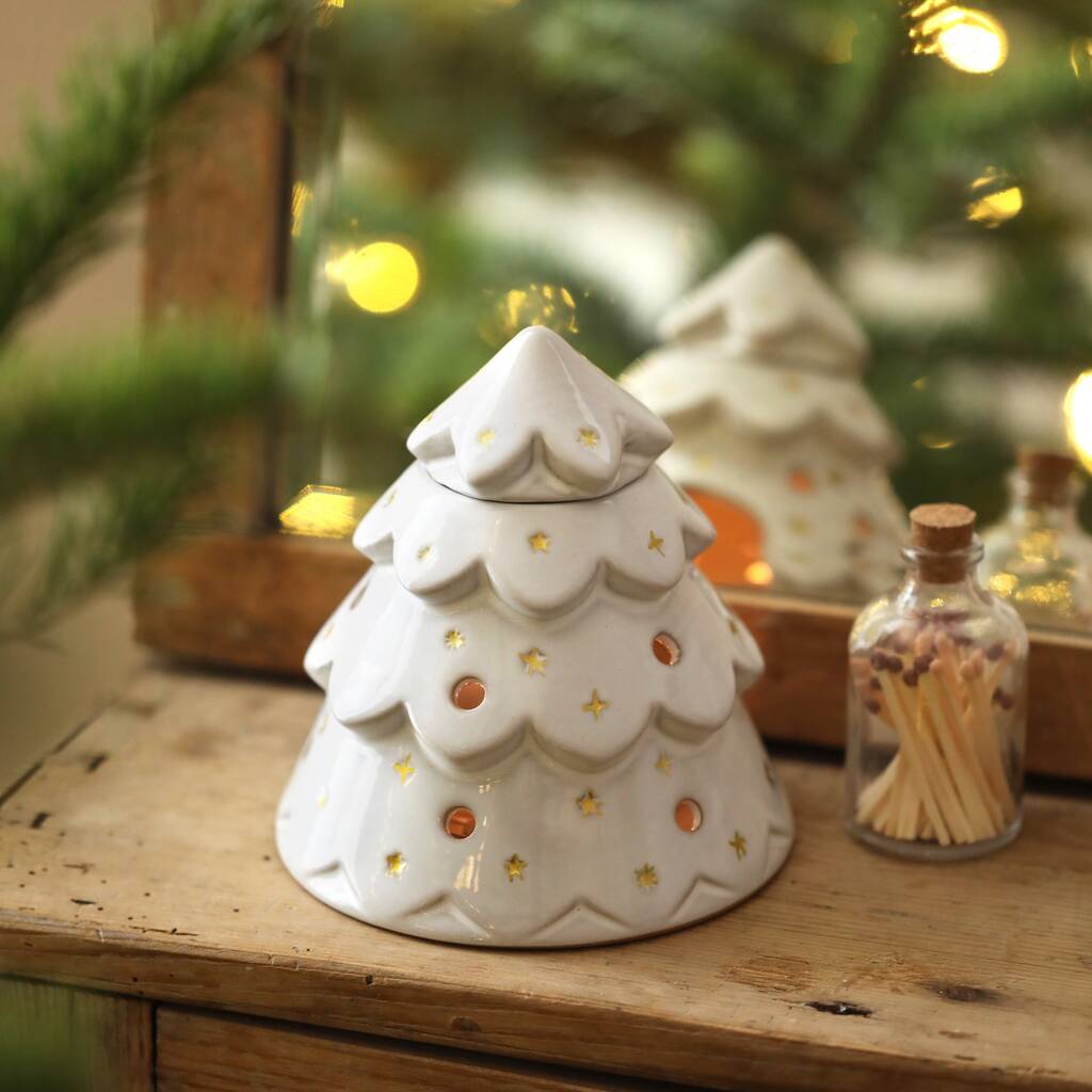 Ceramic Christmas Tree Wax Burner By Lisa Angel